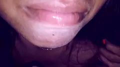 Play This Latina stepsister loves sucking dick and swallowing cum, she takes her stepbrother's load for the second time