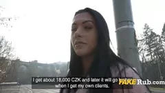 Play Tanned European Beauty Gets Naughty in Public