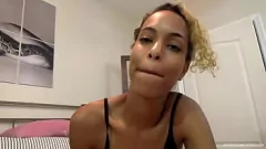 Play Ebony Amateur Maddisen's First POV Blowjob Experience