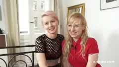 Play German Blonde Babe Vicky Initiates Natalia into Kinky Lesbian Bondage